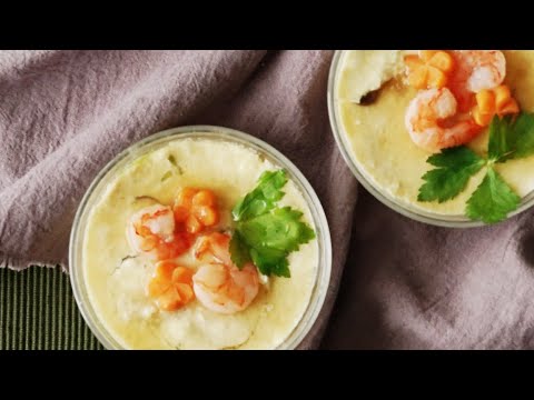 【レシピ】 レンジで作る豆腐の茶碗蒸し