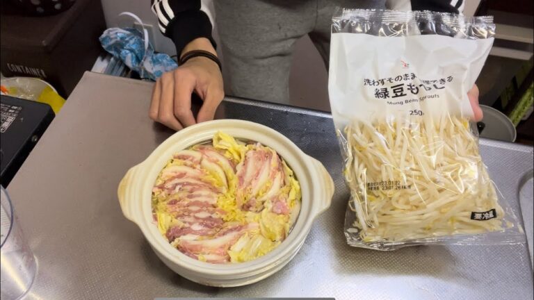 「男飯」冬の定番白菜と豚肉を使って￼ミルフィーユ鍋を作ってみた♪