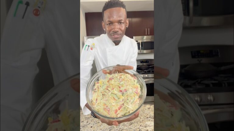 🥗 クリーミーなジャマイカ風コールスローのレシピ 🇯🇲🔥 | 簡単で風味豊かなサイドディッシュ！