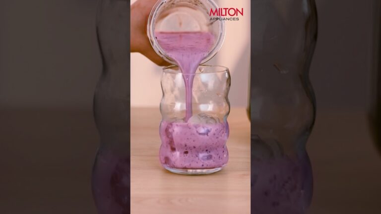Blend Bold: Blueberry Matcha Smoothie with Milton Artis 800W