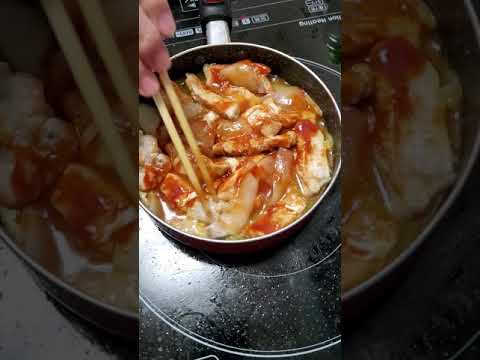 ＃料理　＃豚肉　＃玉ねぎ　＃ケチャップ＃簡単料理　豚肉料理を作りました！