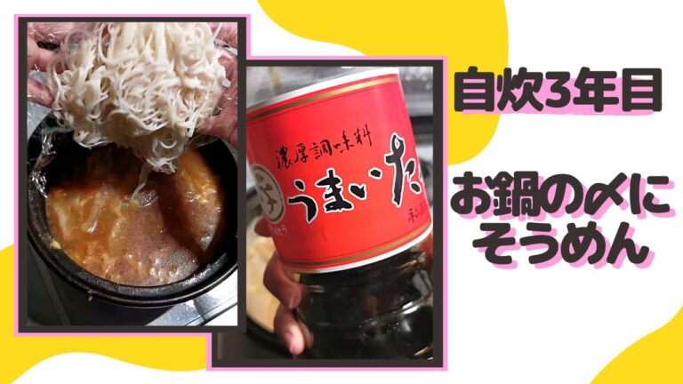 【お鍋の翌日】辛味噌鍋の翌朝につくった煮麺の記録('∇')【一人暮らしvlog】#Shorts