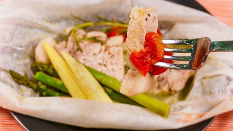 電子レンジで簡単おもてなし料理野菜と豚の包み蒸し