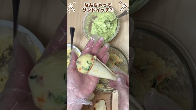 【お家で簡単】可愛いサンドイッチ⁈の作り方　#shorts #サンドイッチ #簡単レシピ