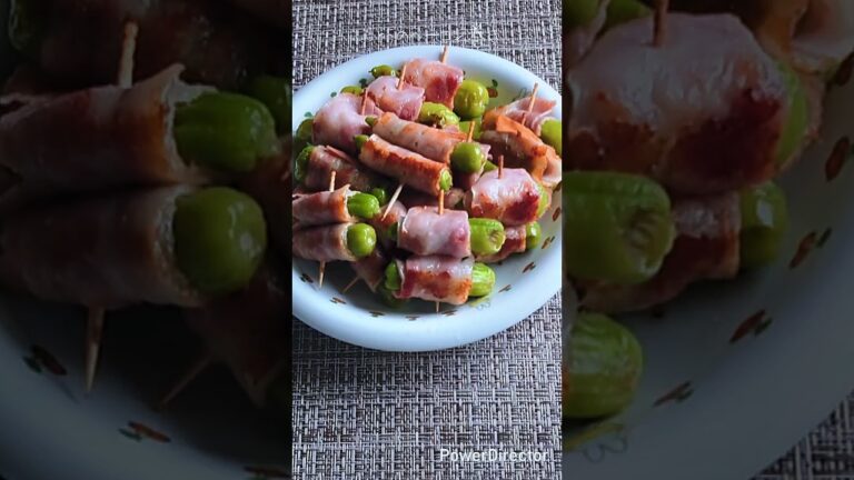 【簡単料理】ししとうのベーコン巻き♡#shorts