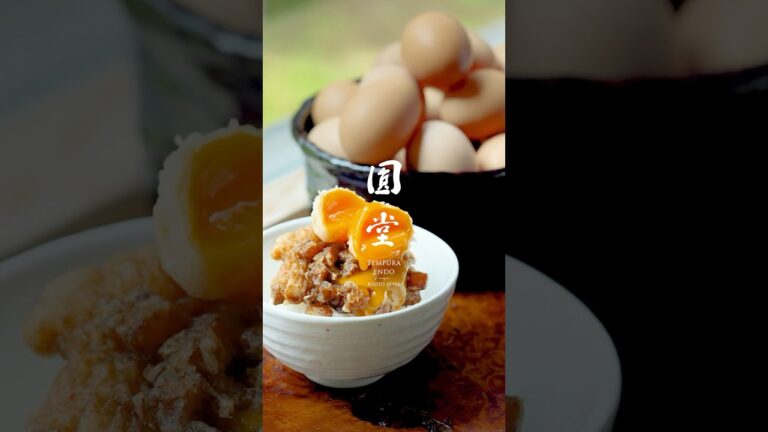 京都祇園天ぷら圓堂 八坂本店 / 天丼 卵黄のせ