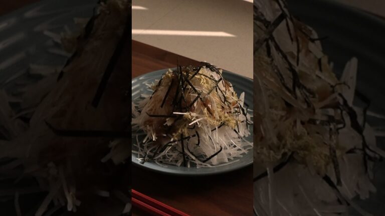 【大根の千切りサラダ】完成