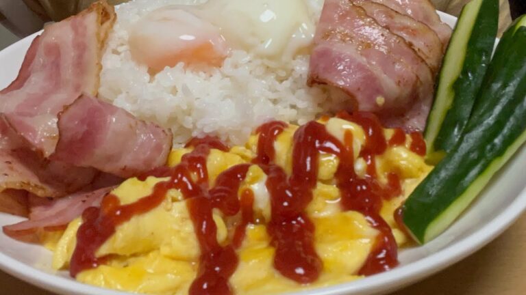 Ｅating sound／咀嚼音／ベーコンエッグ🥓🥚🥓Bacon and eggs