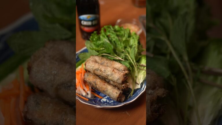 ベトナム風揚げ春巻き #food #eggroll #friedspringrolls #vietnamesefood #shorts