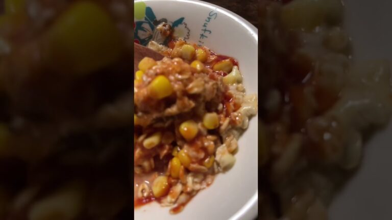 トマトチーズコーンバジルオートミールリゾット　#shorts