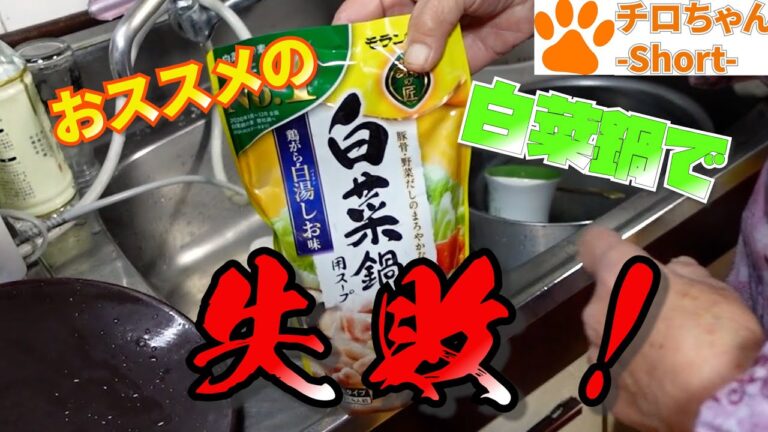 店員さんおすすめの白菜鍋用スープを使った鍋でまさかの失敗。４K＃shorts