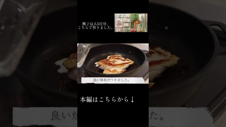 【鶏むね肉の塩麹焼きとキャベツの胡麻サラダ】40代夫婦2人の野菜たっぷりな晩ごはん #shorts