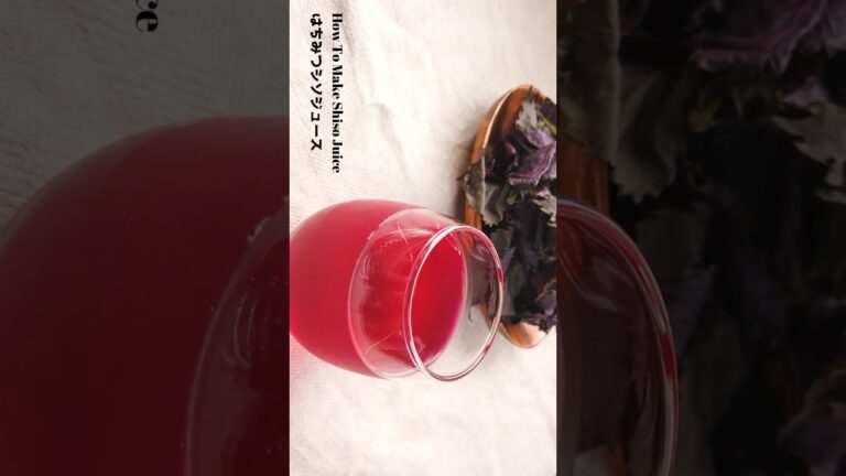 しそジュース（赤シソシロップ）の作り方・レシピ／ばあちゃんの料理教室 #shorts