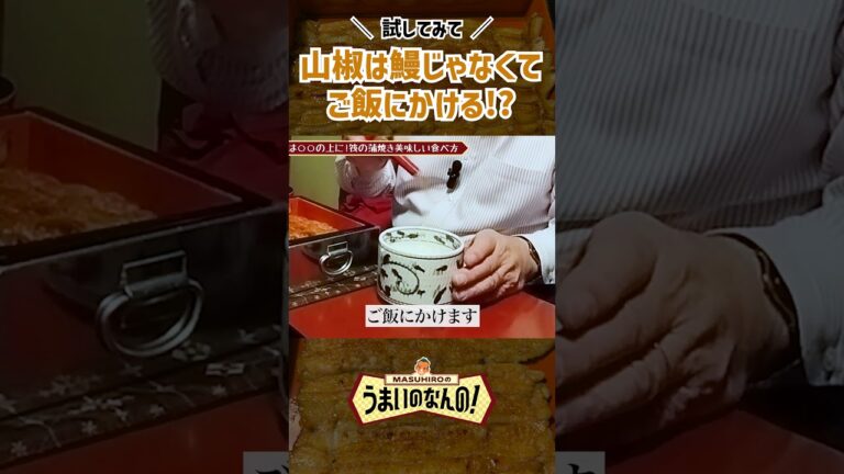 山椒は鰻じゃなくてご飯にかける！？ #うまいのなんの #shorts #鰻 #山椒  #詳しくは本編で