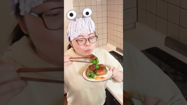 肉汁爆発おつまみ🍺『肉まきピーマン』の作り方🍳 #shorts #料理 #時短