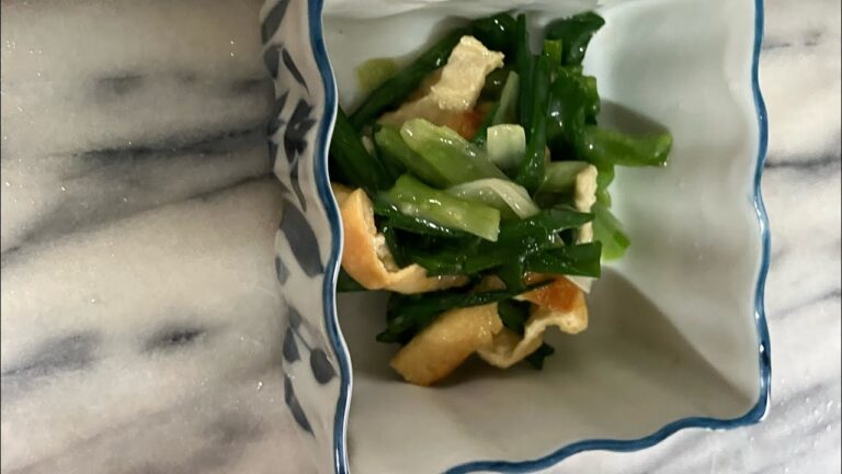 ぬた和え#(わけぎと薄揚げでつくる)#簡単美味しい