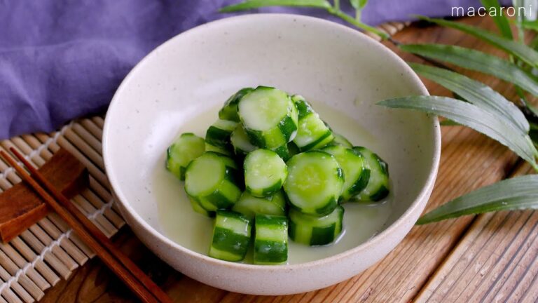 【きゅうりのわさび漬け】ピリッと辛みのきいたわさびがアクセントに♪夏の副菜！