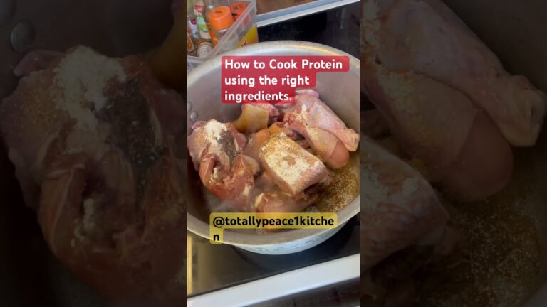 How to cook all Proteins using the right ingredients #totallypeace1kitchen #cooking #U.K#
