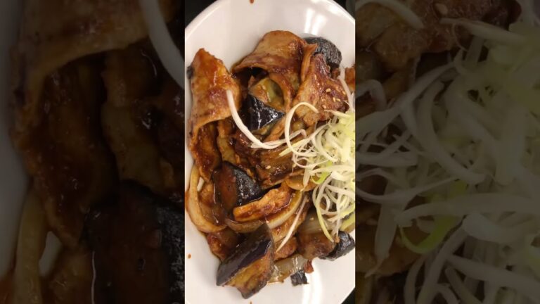 豚と茄子の辛味噌炒め定食