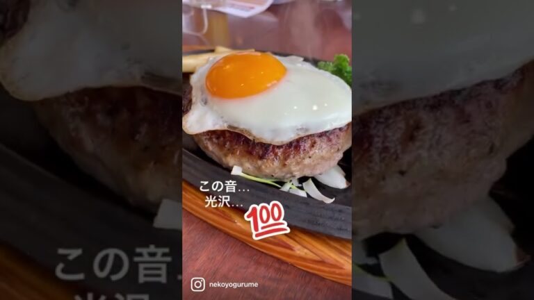 ロイヤルホストの250gハンバーグが食べごたえありあり！ #shorts