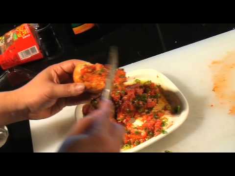 ⑫ザッツクッキング『ネギトロキムチタルタル』の作り方