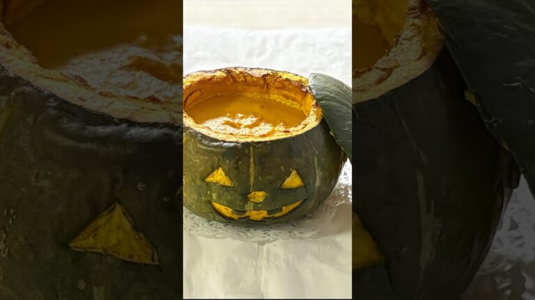 丸ごとかぼちゃでジャック・オ・ランタン🎃♡