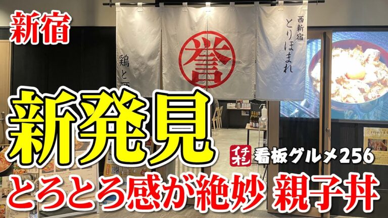 【東京グルメ】とろとろ玉子の親子丼が美味かった おススメ鳥ランチの店 西新宿とりはまれ イチオシ看板グルメ２５６（飲食店応援８７６本目動画）