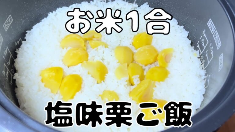 超！簡単なのに激うま！甘露煮を使った塩味栗ご飯