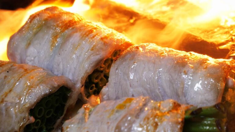 博多野菜巻き串🍅🥚🧀🫑🔥