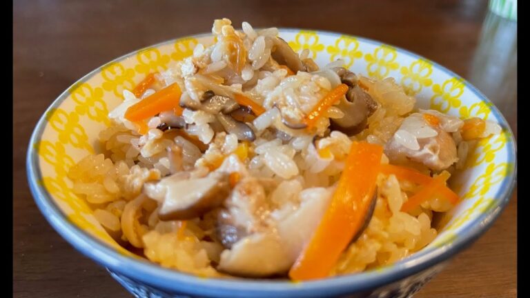 自家製干し椎茸を使った炊き込みご飯