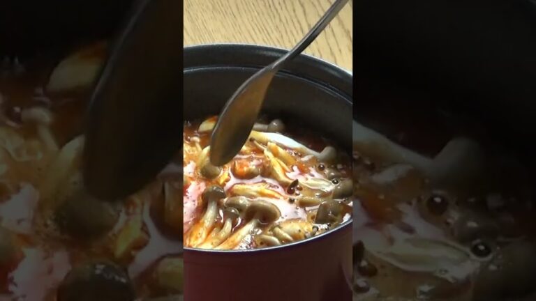 ぷりぷりホルモンで「ホルモンスンドゥブチゲ」 #shorts