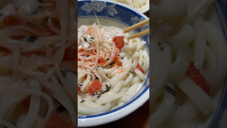 明太子クリームうどんが最高すぎた！