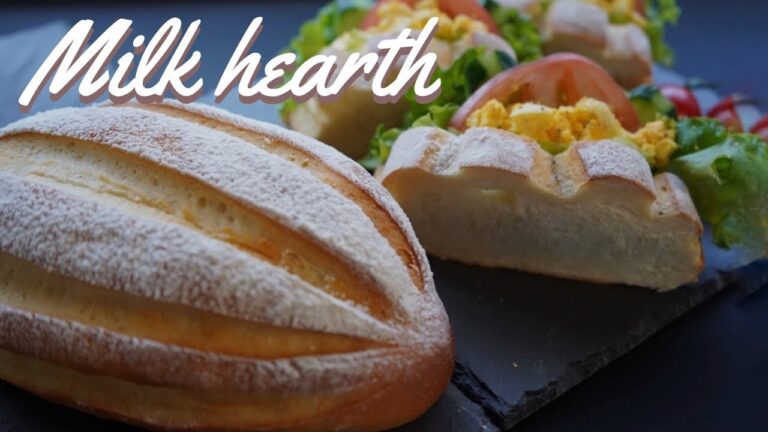 パン作り/時短でも湯種ってすごい！ミルクハースの作り方//たった数時間で濃厚もっちりふわふわでクープの美しいパンに！/朝食・ランチに最適/オーバーナイト無し/幸せ感じる癒しパン