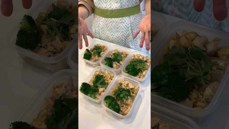 ヘルシー親子丼弁当を平日5日分まとめて冷凍ストック。#shorts#ダイエット#作り置き#冷凍弁当