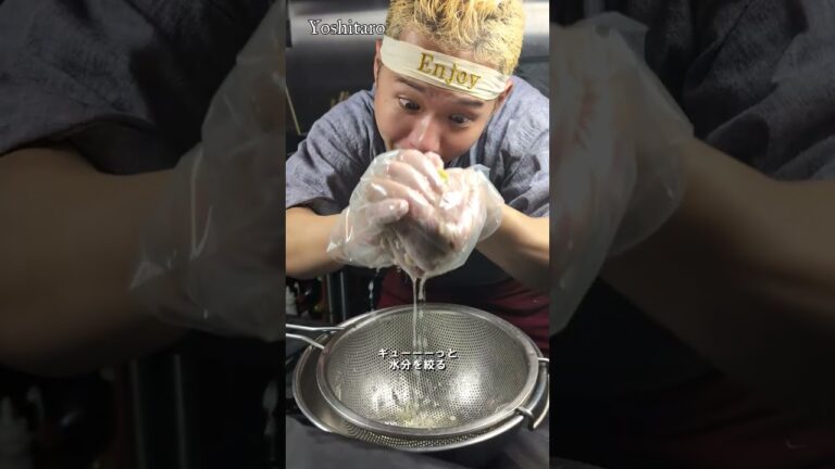 【ほうれん草とエノキのナムル】大量に作って日の変化を味わう!!  #japan #shorts #spinach