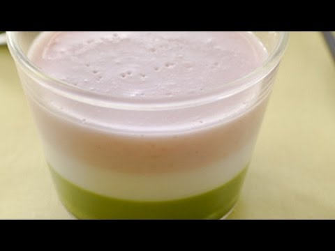 いちご抹茶ミルクプリン