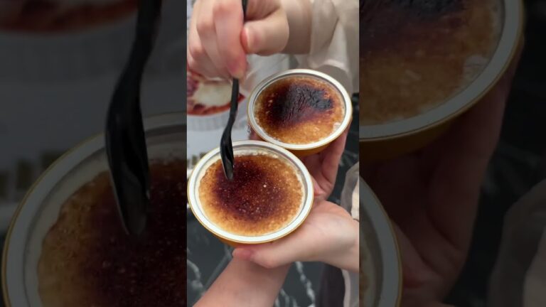 3日間限定で食べられる出来立てブリュレアイス🍨ブリュレがパリパリ爆誕で美味しすぎ！7/15,20,21の3日間限定だよ！#ブリュレ #brulee #japanesefood #asmr