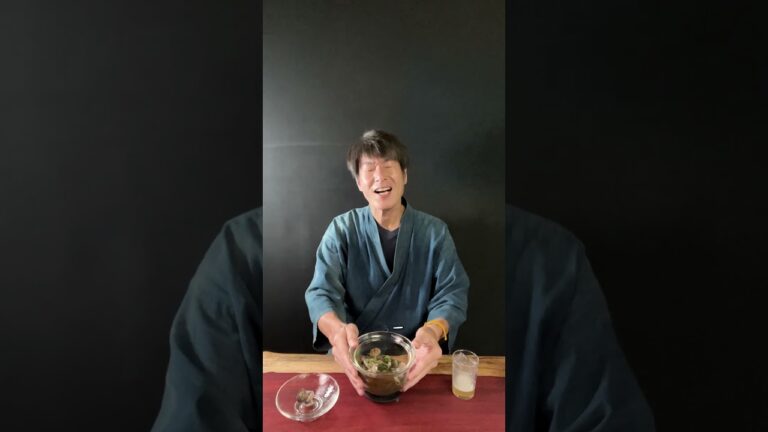 あさりの酒蒸しと件のおひたし #shorts