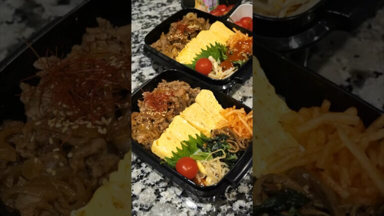 【お弁当作り】男子高校生が喜ぶ焼肉弁当！ #Shorts #お弁当 #タッパー弁当