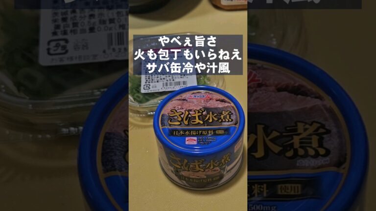 火も包丁も使わない！サバ缶で簡単旨い冷や汁  一人暮らし自炊ズボラ飯