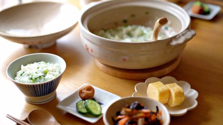 七草がゆを食べました。【土鍋で作る七草粥】