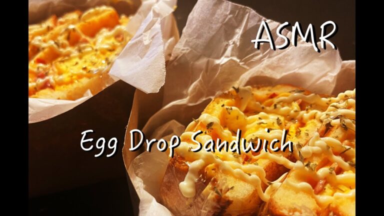 [ASMR] Egg Drop Sandwich - エッグドロップサンドイッチ