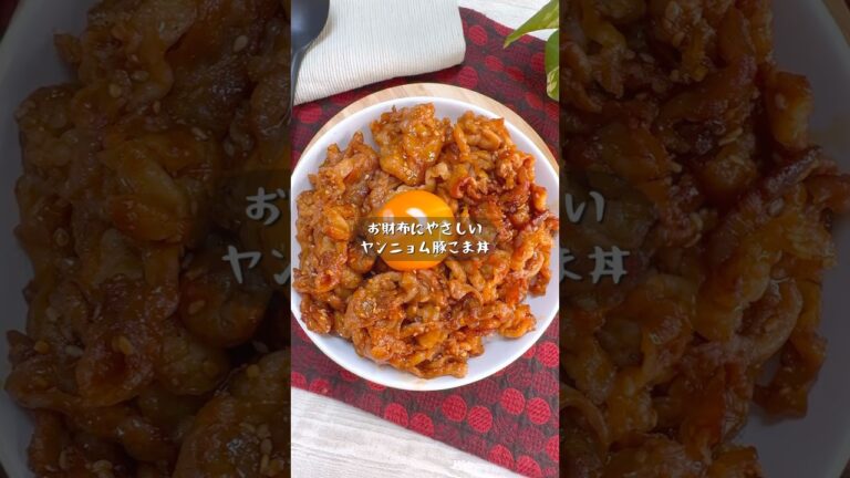 お財布に優しい絶品ヤンニョム豚こま丼