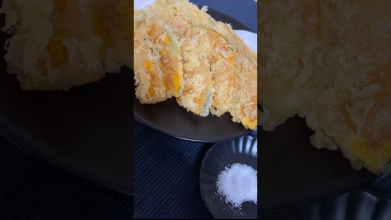 かぼちゃ×天ぷら　#shorts