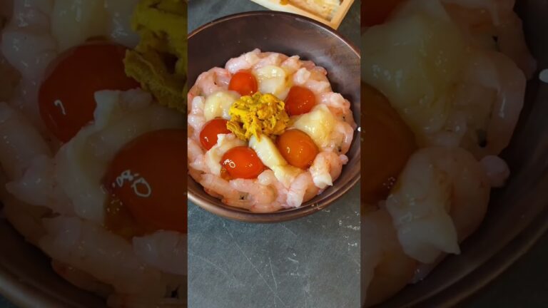 今日は海鮮丼にしよう #料理動画 #魚動画 #asmr #cooking #vlog #ホタテ #甘エビ