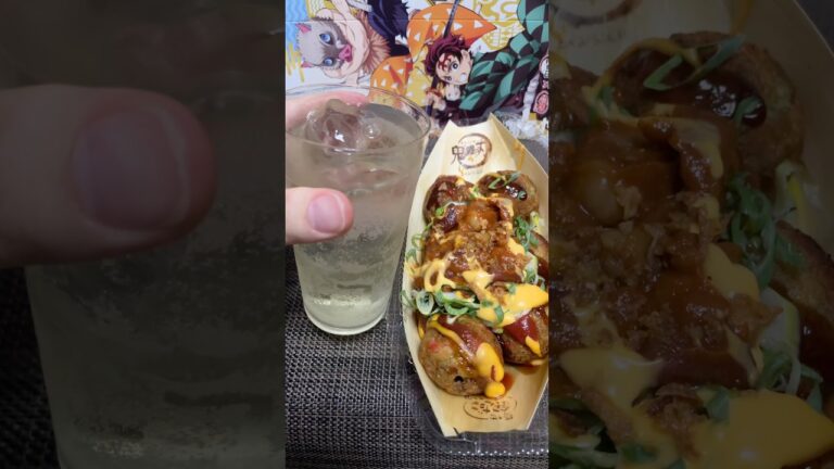 築地銀だこ×鬼滅の刃コラボ‼️炭治郎と善逸と伊之助の3種の豆のチーズチリコンカンを食べてみた‼️#鬼滅の刃 #demonslayer  #kimetsunoyaiba #竈門炭治郎