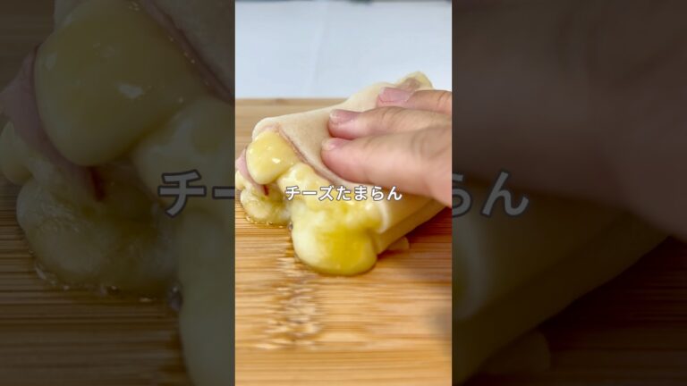 レンチン1分！洗い物ゼロのハムチーズブリトー