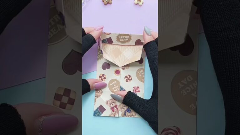 35秒でわかる！可愛いふた付きBOXの作り方🎁#shorts#折り紙