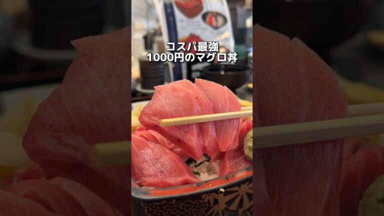 コスパ最強 1000円のマグロ丼