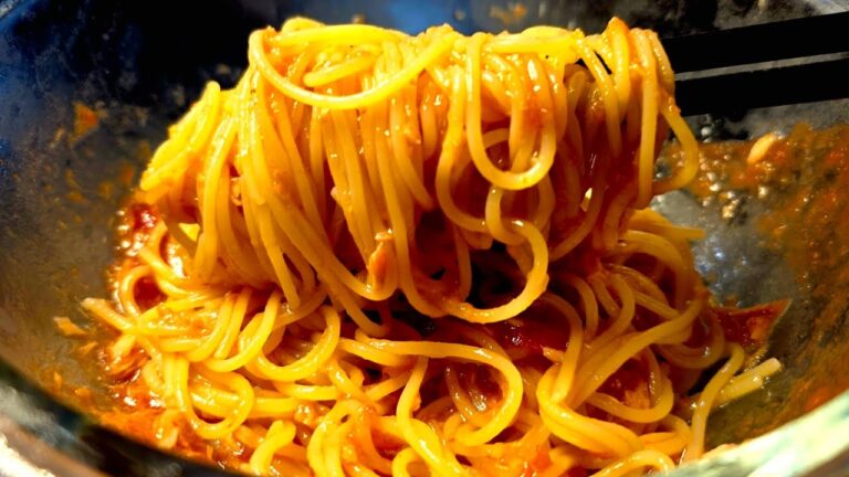 冷製パスタの概念変わるぞこれ…【冷製トマト缶パスタ】